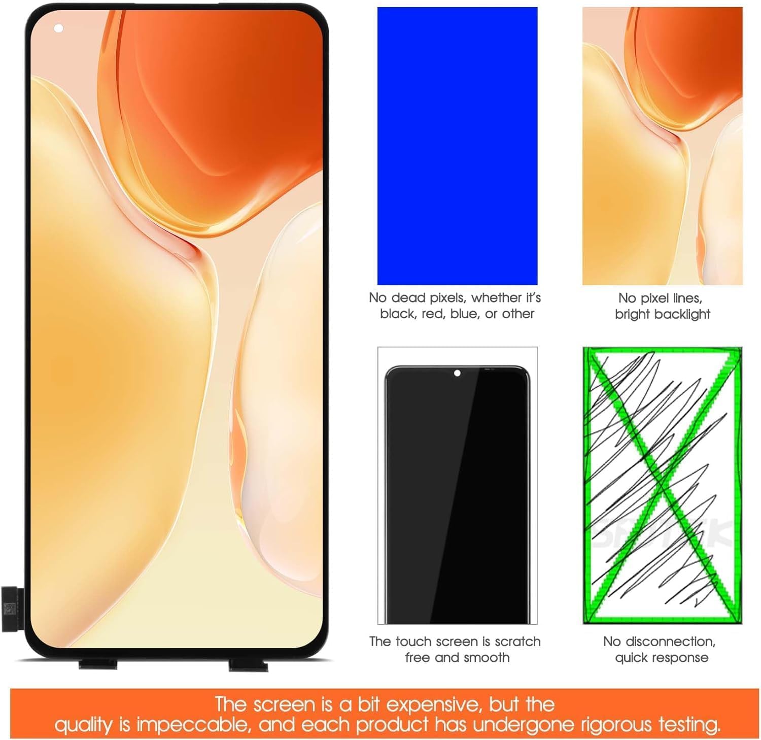 Amazon.com: OLED for Xiaomi MI 11 Lite 5G Screen Replacement for